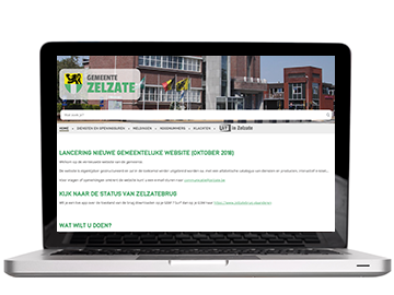 Gemeente Zelzate informeert haar burgers via nieuwe gemeentelijke website - Screenshot Zelzate