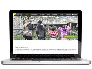 Vergeet de Kinderen Niet lanceert nieuwe website - Screenshot vergeetdekinderenniet.be